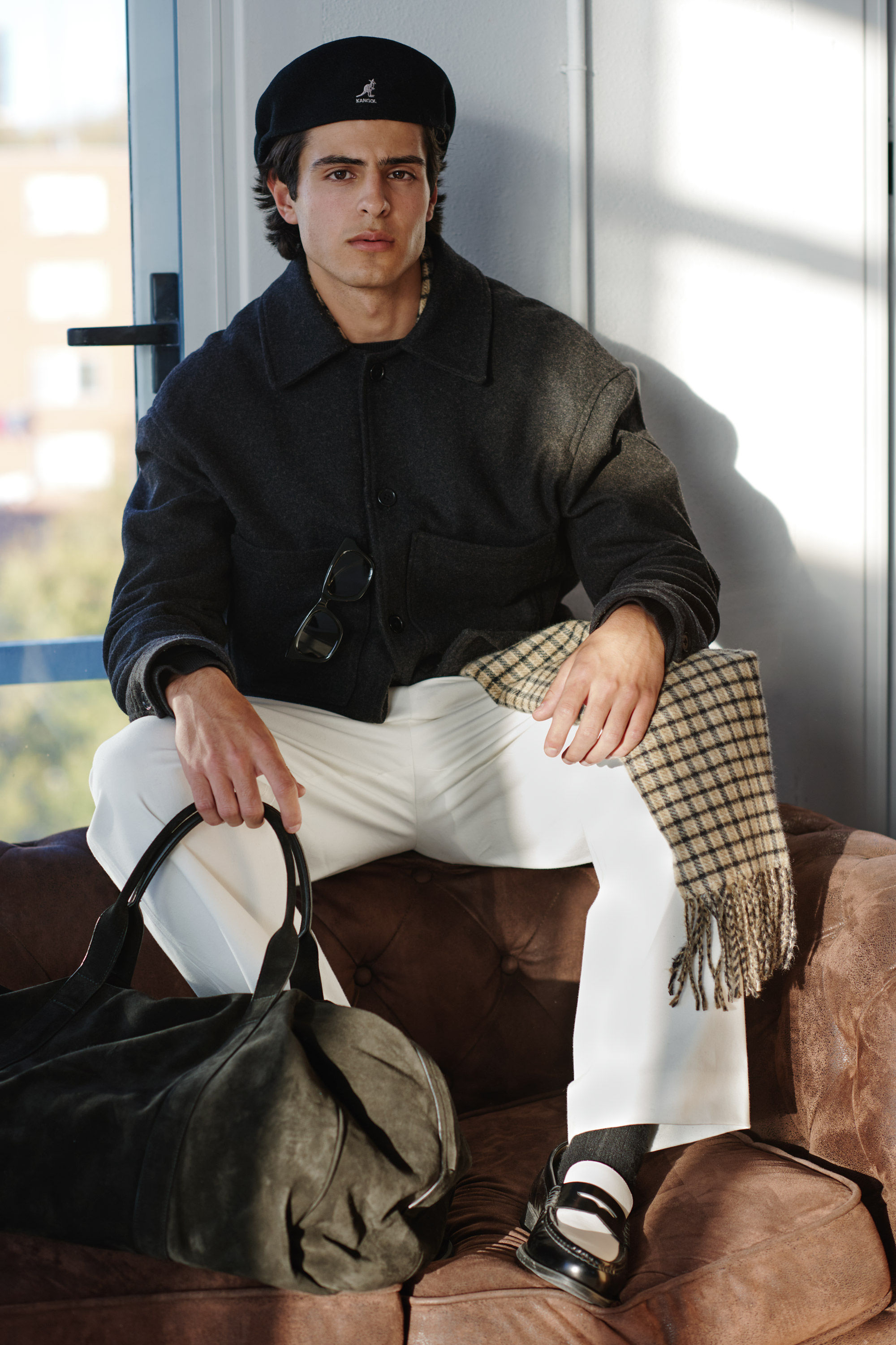 black boiled wool jacket 6:17
